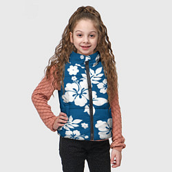 Детский жилет Цветочный паттерн Минимализм, цвет: 3D-светло-серый — фото 2