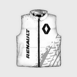 Детский жилет Renault Speed на светлом фоне со следами шин