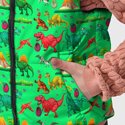 Детский жилет DINOSAURS OF THE JURASSIC PERIOD, цвет: 3D-светло-серый — фото 2