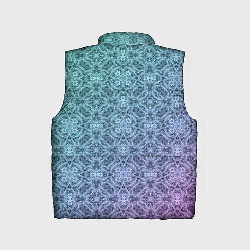 Детский жилет Кружевной узор на розово-бирюзовом градиенте / 3D-Красный – фото 2