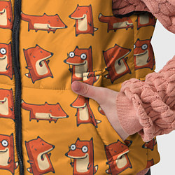 Детский жилет Лисички - такие лисички, цвет: 3D-светло-серый — фото 2