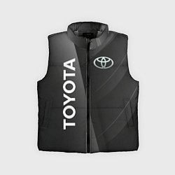 Детский жилет Toyota - серая абстракция, цвет: 3D-светло-серый