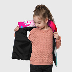 Детский жилет Destiny neon gradient style: по-вертикали, цвет: 3D-черный — фото 2
