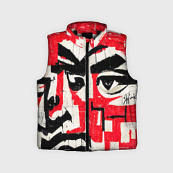 Детский жилет Уличная гранж абстракция