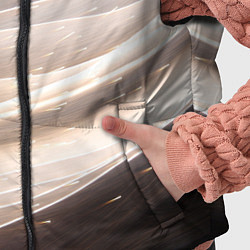 Детский жилет Абстрактные волны и огни бесконечности, цвет: 3D-красный — фото 2