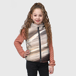 Детский жилет Абстрактные волны и огни бесконечности, цвет: 3D-красный — фото 2