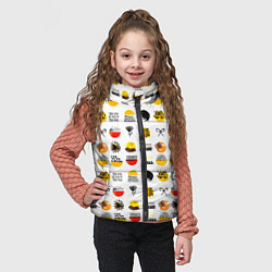 Детский жилет Minimalistic patterns, цвет: 3D-светло-серый — фото 2