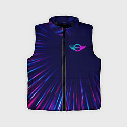 Детский жилет Mini neon speed lines, цвет: 3D-черный