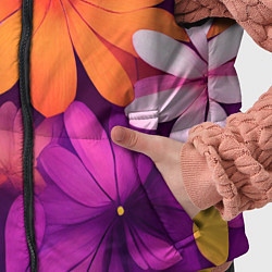 Детский жилет Яркие фанстастические цветы, цвет: 3D-красный — фото 2