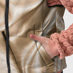 Детский жилет Струящаяся золотистая ткань, цвет: 3D-светло-серый — фото 2