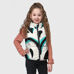 Детский жилет Узоры в стиле граффити, цвет: 3D-черный — фото 2