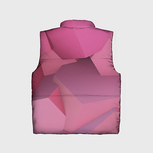 Детский жилет Розовые геометрические фигуры / 3D-Красный – фото 2
