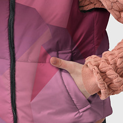 Детский жилет Розовые геометрические фигуры, цвет: 3D-красный — фото 2