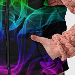 Детский жилет Разноцветный неоновый дым, цвет: 3D-светло-серый — фото 2