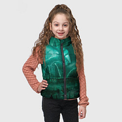 Детский жилет Причал у болота, цвет: 3D-черный — фото 2