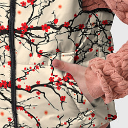 Детский жилет Sakura flowers, цвет: 3D-красный — фото 2