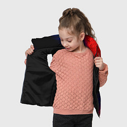 Детский жилет Daewoo красный карбон, цвет: 3D-черный — фото 2