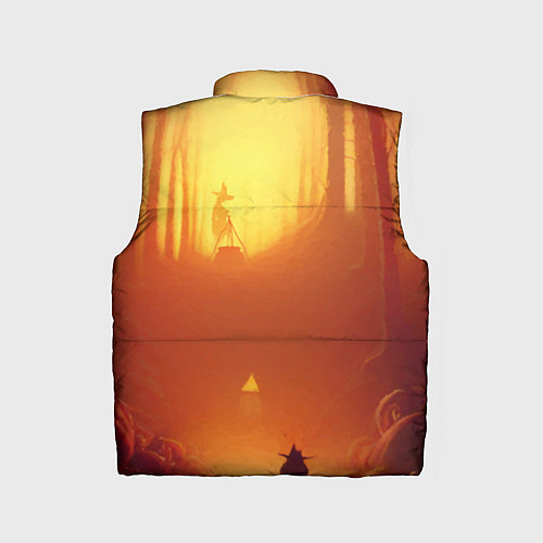 Детский жилет Темная ведьма колдует в жутком лесу / 3D-Красный – фото 2