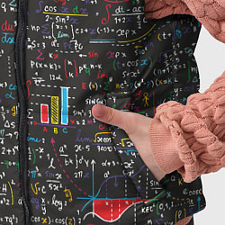 Детский жилет Шпаргалка по математике с формулами, цвет: 3D-черный — фото 2