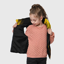 Детский жилет Goblin Slayer - gold gradient: надпись, символ, цвет: 3D-черный — фото 2