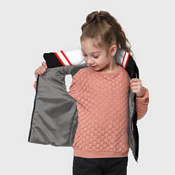 Детский жилет FIRM черная с белым углом, цвет: 3D-светло-серый — фото 2