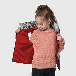 Детский жилет Искревление пространства в геометрии, цвет: 3D-красный — фото 2