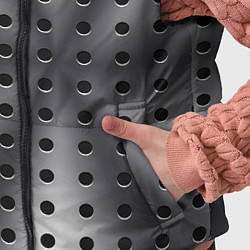 Детский жилет Текстура перфорированного металла, цвет: 3D-черный — фото 2