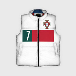 Детский жилет Роналду ЧМ 2022 Португалия выездная, цвет: 3D-красный