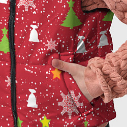 Детский жилет Red new year, цвет: 3D-красный — фото 2