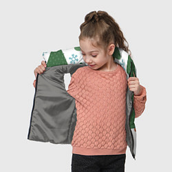 Детский жилет Новогодние ёлочки, цвет: 3D-светло-серый — фото 2