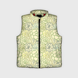 Детский жилет Цветы штрихованные