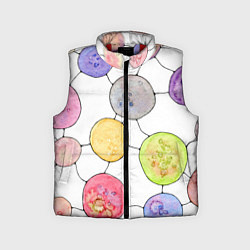 Детский жилет Акварельные круги, узор