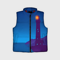 Детский жилет Маяк в ночи, цвет: 3D-красный