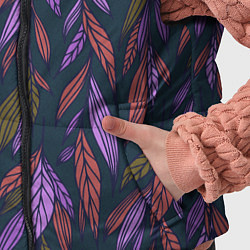 Детский жилет Лиственный узор, цвет: 3D-черный — фото 2