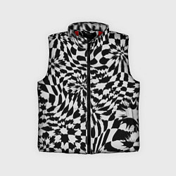 Детский жилет Пластика шахматной доски, цвет: 3D-красный