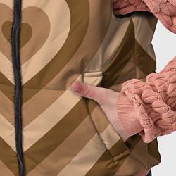 Детский жилет Hearts brown, цвет: 3D-светло-серый — фото 2