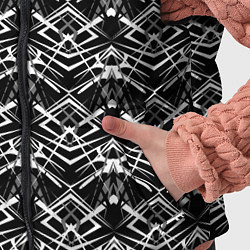 Детский жилет Черно-белый модерн узор, цвет: 3D-черный — фото 2