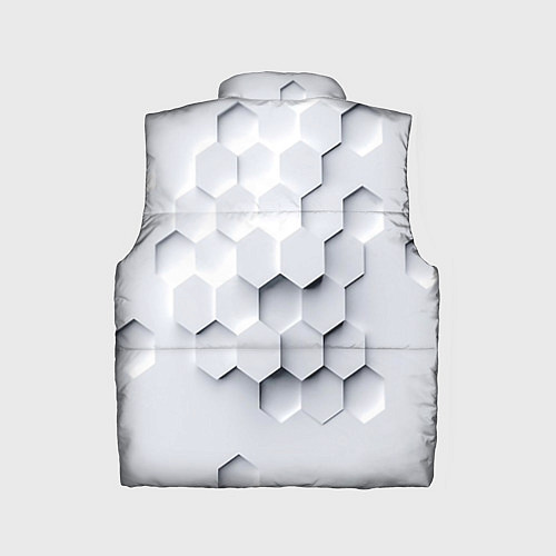 Детский жилет Серый соты / 3D-Красный – фото 2