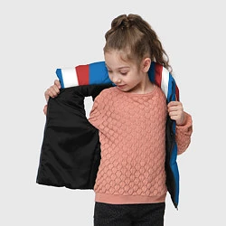 Детский жилет Непобедимая - в цветах российского флага, цвет: 3D-черный — фото 2