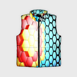 Детский жилет Shape abstract color, цвет: 3D-красный