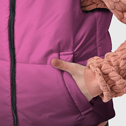 Детский жилет Розовый фон с черной виньеткой, цвет: 3D-черный — фото 2