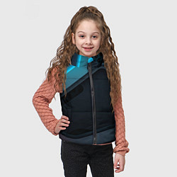 Детский жилет Абстракция металл, цвет: 3D-светло-серый — фото 2