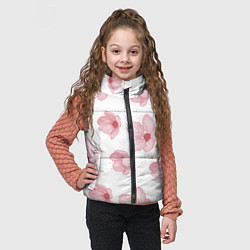 Детский жилет Цветение сакуры, цвет: 3D-светло-серый — фото 2