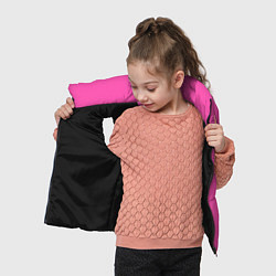 Детский жилет Кислотный розовый, цвет: 3D-черный — фото 2