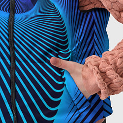 Детский жилет Неоновая спираль - мода, цвет: 3D-красный — фото 2