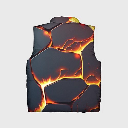 Детский жилет Огонь из разломленных плит / 3D-Красный – фото 2