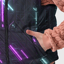 Детский жилет Неоновые полосы, цвет: 3D-черный — фото 2