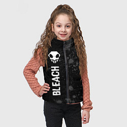 Детский жилет Bleach glitch на темном фоне: по-вертикали, цвет: 3D-черный — фото 2