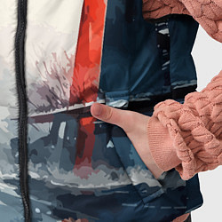 Детский жилет Наш город - коллекция Бело-сине-красный - Хуф и Ся, цвет: 3D-черный — фото 2