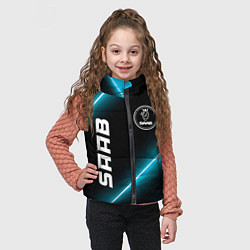 Детский жилет Saab неоновые лампы, цвет: 3D-черный — фото 2